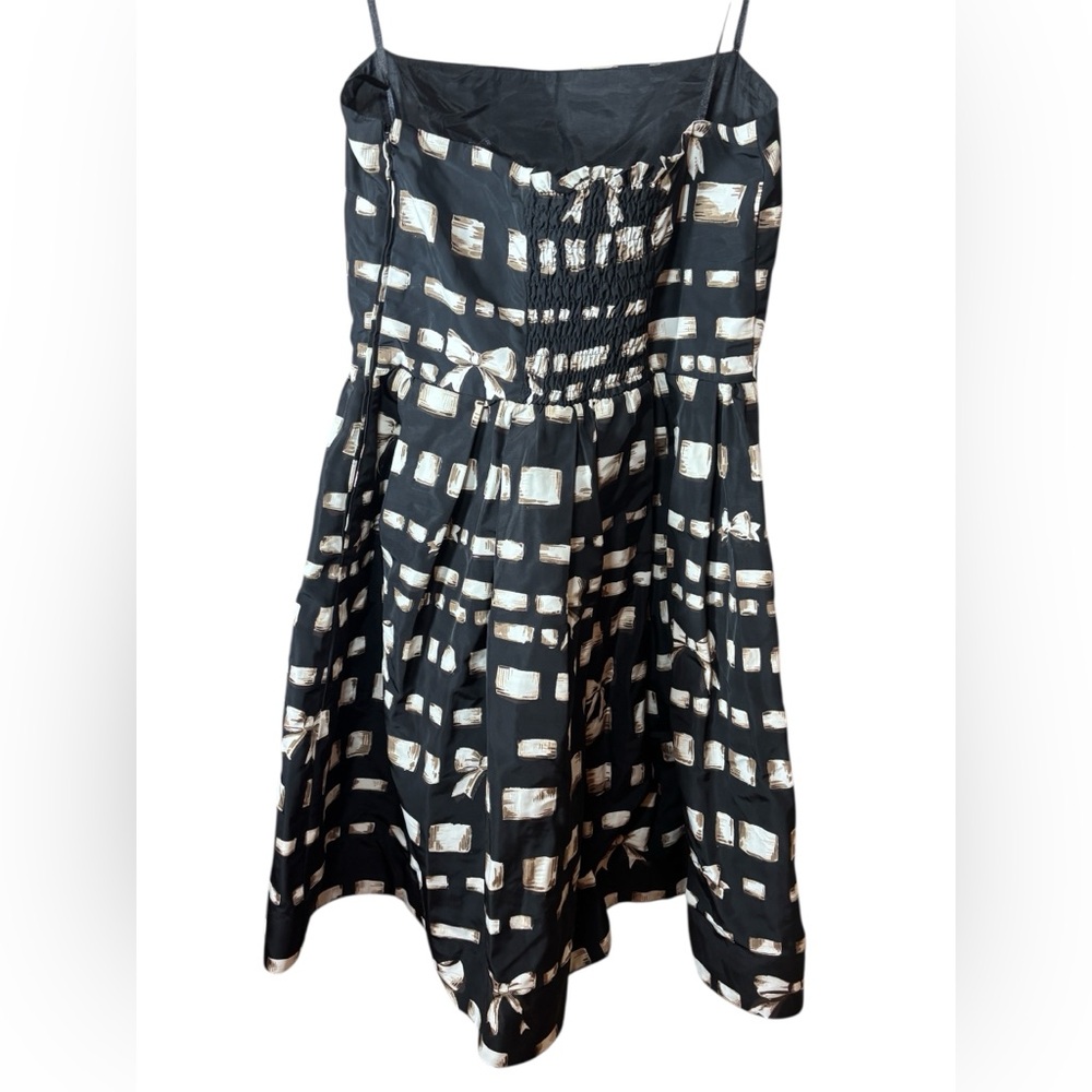 Valentino Strapless Black and Cream Dress Size 2 XS - Picture 3 of 12